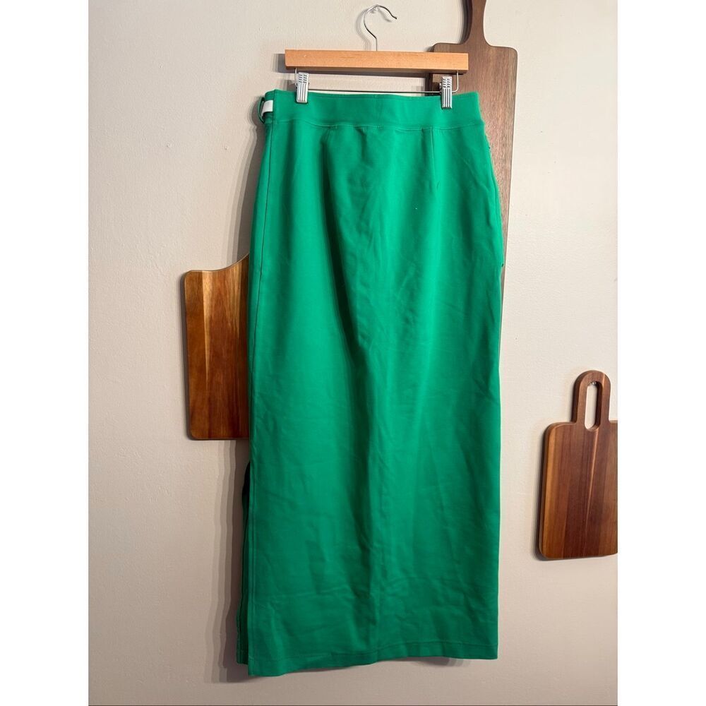 Nike Green White Sportswear Tech Pack Slim Fit Maxi Skirt Size Medium - Picture 2 of 5